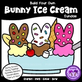 Bunny Ice Cream Sundae Clipart