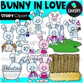 Bunny In Love - Short Story Clip Art Set {Educlips Clipart}