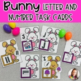 Bunny Letter and Number Task Cards