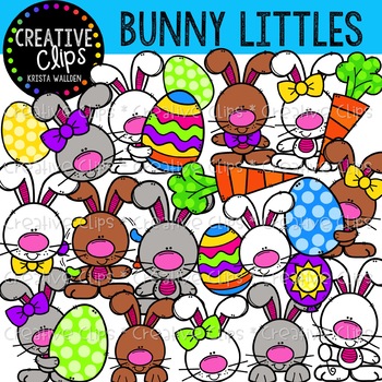 Preview of Bunny Littles: Easter Clipart {Creative Clips Clipart}