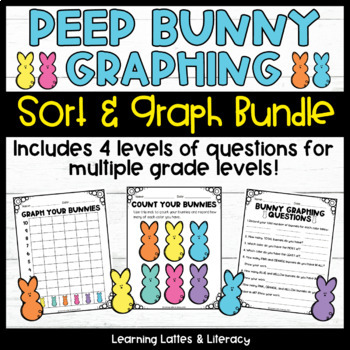 Preview of Easter Bunny Math Activity Spring Graphing Candy Sorting Math Activities Centers