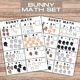 Bunny Math Worksheets, Addition Subtraction, Kindergarten Math