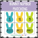 Bunny Number Matching for Preschool, Prek, and Kindergarten