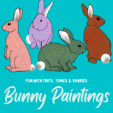 Bunny Paintings - Fun with Tints, Tones & Shades