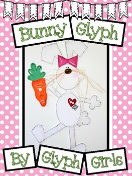 Preview of Bunny Rabbit Glyph for Easter (with Writing Options)