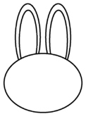 Bunny Rabbit Head Template / Outline