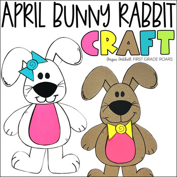 Preview of Bunny Rabbit Spring Craft April Activity