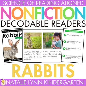 Preview of Bunny Rabbits Differentiated Nonfiction Decodable Readers Science of Reading K-2