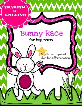 Preview of Bunny Race- a math game for beginners