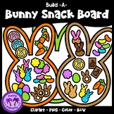 Bunny Snack Board Clipart