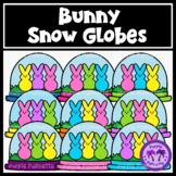 Bunny Snowglobes Clipart {Easter}