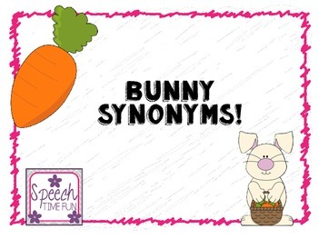 Preview of Bunny Synonyms