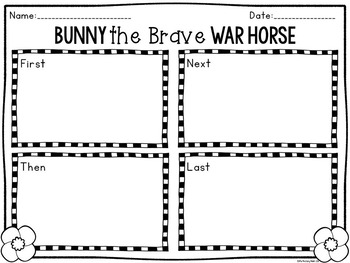 Preview of Bunny the Brave War Horse: FREEBIE