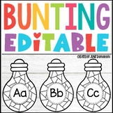 Bunting Banner Editable Lightbulbs Signs for Science Lab E