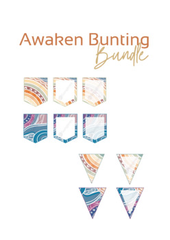 Preview of Bunting Bundle | 'Awaken' | Aboriginal Indigenous Classroom Art