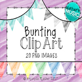 Bunting Clip Art - Watercolor