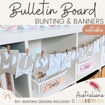 Preview of Bunting & Display Banners | AUSTRALIANA Classroom Decor