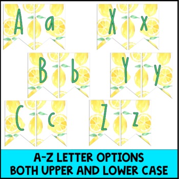 Bunting | Lemon Theme Classroom Decor by Ally Riopelle - Coloring Sunshine