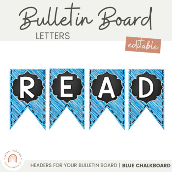 Classroom Decor White Black Chalkboard Letters Bulletin Board Printable  Banner - The Little Ladybug Shop
