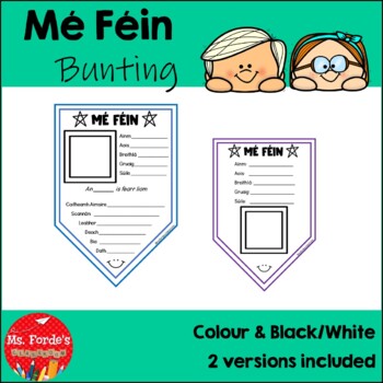 Preview of Bunting Mé Féin (Gaeilge)  Colour & Black/White *UPDATED*
