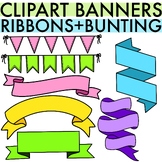 Bunting and Ribbon Banners Clipart