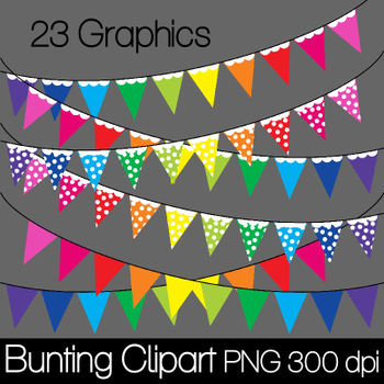 Preview of Bunting/Banners Clip Art for FREE