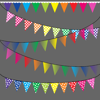 Bunting/Banners Clip Art for FREE by Cat Lady Graphics | TpT