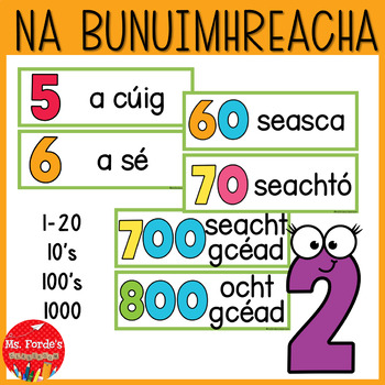 Preview of Bunuimhreacha Flashcards