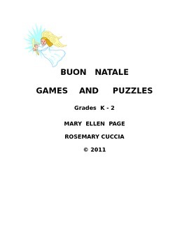 Preview of Buon Natale  K-2  Activities