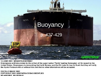 Preview of Buoyancy Notes PowerPoint Presentation