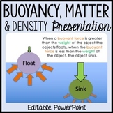 Buoyancy PowerPoint - Sinking, Floating, Mass, Weight, Density