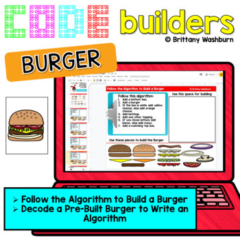 Preview of Burger Code Builders - Computer Science Digital Activities