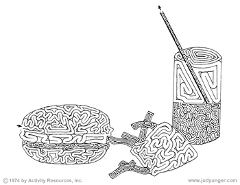 Preview of Burger, Coke, and Fries Maze