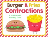 Burger & Fries Contractions Matching Game