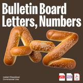 Burger Letters Clipart | Bulletin Board Letters and Number