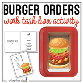 Burger Order Vocational Work Task Box Activity