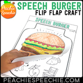 Burger Speech and Language Flip Flap Craft