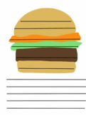 Burger Writing | graphic organizer | early writing | paragraph