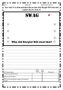 Blundering Burglars KS2 Character Description Activity