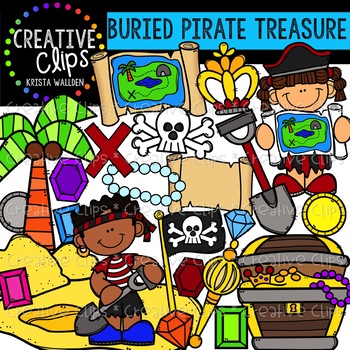 Kids in Search of Pirate Treasure Clip Art – Whimsy Clips