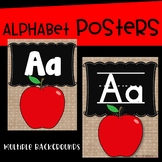 Burlap Alphabet Posters ~ Chalkboard