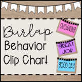 Burlap Behavior Chart