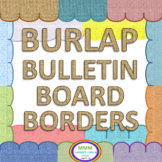 Burlap Bulletin Board Borders in Many Colors
