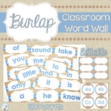 Burlap Classroom Decor Farmhouse Classroom Decor Word Wall