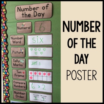 Teacher Made Center Game Resource Bulletin Board Number of the Day Activity 