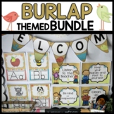 Burlap Classroom Decor Bundle | Burlap Classroom Theme