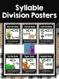 Burlap and Buffalo Plaid Syllable Division Posters