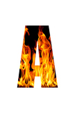 Burning Flame Letters: Vowels