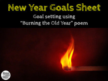 Preview of Burning the Old Year New Years Goal Sheet