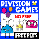 Monsters Division Games Freebie for Fact Fluency: Division